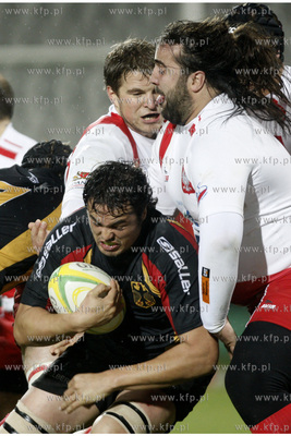 Gdansk. Stadion przy ul. Traugutta. Mecz rugby dywizji...