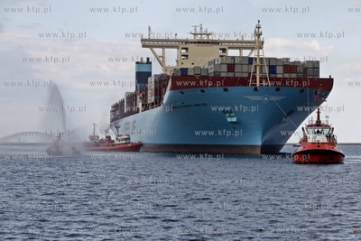Najwiekszy kontenerowiec swiata Maersk Mc-Kinney Moller...