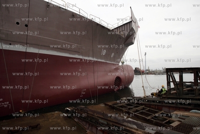 Stocznia Remontowa Shipbuilding SA. w Gdansku. Wodowanie...