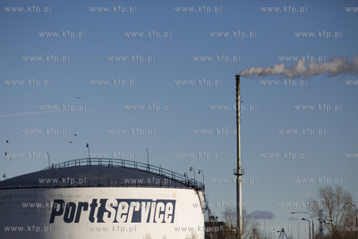 Gdansk. Westerpaltte. Port Polnocny. Firma Port Service...