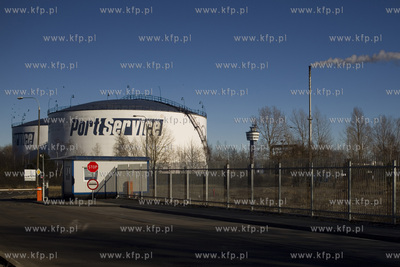 Gdansk. Westerpaltte. Port Polnocny. Firma Port Service...