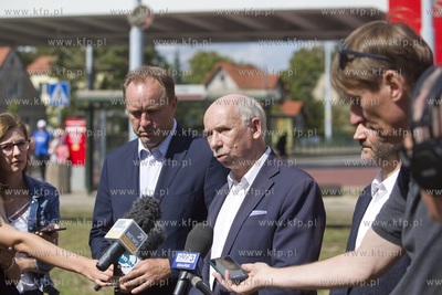 Gdańsk Strzyża. Konferencja prasowa Mieczysława...