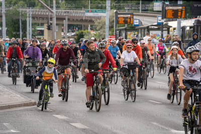 Wielki Przejazd Rowerowy na ulicach Gdańska. 09.06.2024...