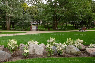 Park na Targu Rakowym po modernizacji. 5.08.2019 /...