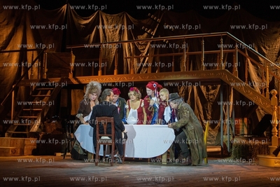 Gdańsk, Teatr Wybrzeże. Próba medialna spektaklu...