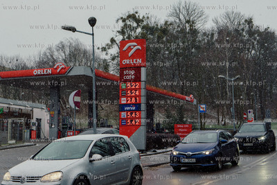 Stacja paliw ORLEN na ul. gen H. Dąbrowskiego w Gdańsku....