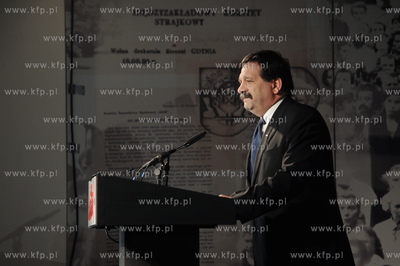 Gdansk. stocznia Gdanska. Historyczna sala BHP. Spotkanie...