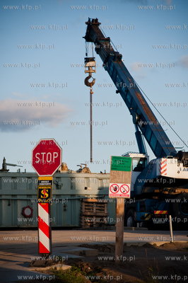 Lubocino powiat Pucki. Miejsce probnych odwiertow gazu...