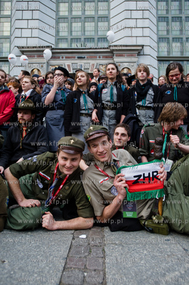 Gdansk. Dlugi Targ. Ogolnopolski Zjazd Zwiazku Harcerstwa...