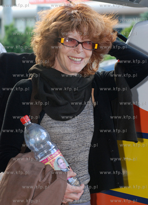 Aktorka Anna Romantowska opuszczajaca po Festiwalu...