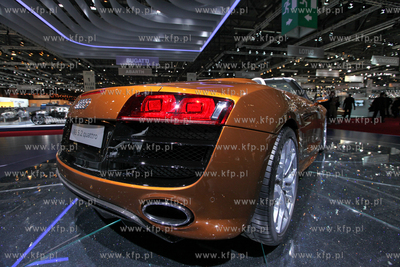 Targi motoryzacyjne w Genewie. Nz. Audi R8 
03.03.2010
fot....