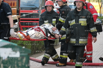 W Gdansku Zaspie wybuchł pozar w jednym z mieszkam...