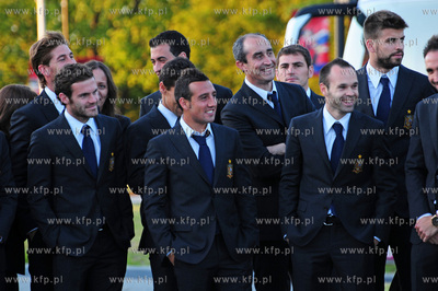 Gniewino. Przyjazd i przywitanie pilkarzy reprezentacji...