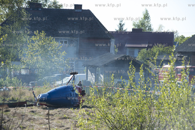 W miejscowosci  Czysta k. Smoldzina rozbil sie helikopter....