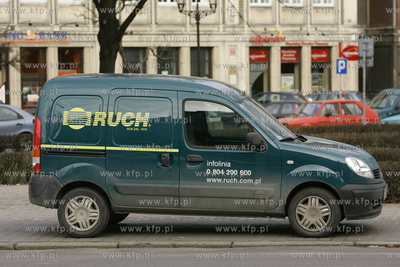 Samochod firmowy RUCH. 25.01.2008 fot. Wojtek Jakubowski...