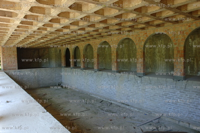 Wnetrze zamku w Lapalicach, polozonego miedzy Chmielnem...