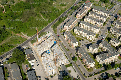 Gdansk Przymorze z lotu ptaka. Osiedle Jelitkowski...