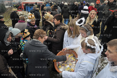 Orszak Trzech Kroli w Zukowie na Kaszubach. 6.01.2013...