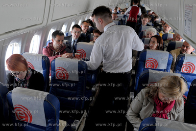 Promocyjny i oficjalnie pierwszy lot na trasie Gdansk...