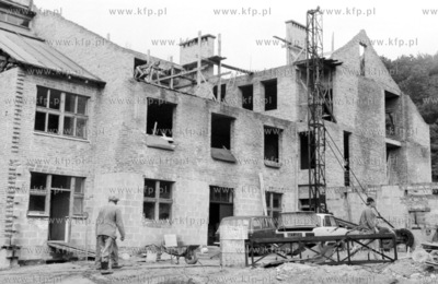 Budowa Domu Samotnej Matki w Gdansku Matemblewie. 7.10.1992...
