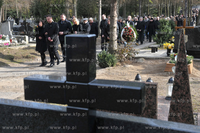 Pogrzeb profesora Jerzego Sampa na cmentarzu Lostowickim...