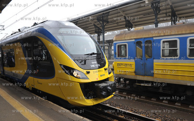 Gdansk, Dworzec Glowny PKP. Inauguracyjny, pierwszy...