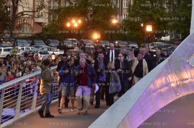 Gdańsk. Uroczyste otwarcie kładki na Ołowiankę....