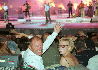 Sopot Festiwal. Na widowni podczas koncertu Golec uOkriestra...