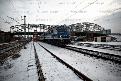 Gdansk. Budowa wiaduktu nad torami wzdłuż ul. Kościuszki,...