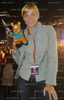 Wielki final Lata z Radiem w Gdyni. Nz. tyczkarka Anna...