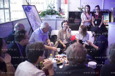 Gdynia. Festiwal Filmowy w Gdyni. Ekipa twórco filmu...