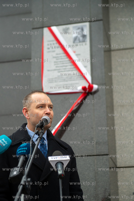 Budynek NSZZ Solidarność w Gdańsku. Uroczystość...