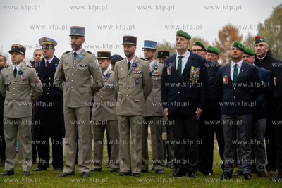 Wojskowy Cmentarz Francuski w Gdańsku. Uroczystości...
