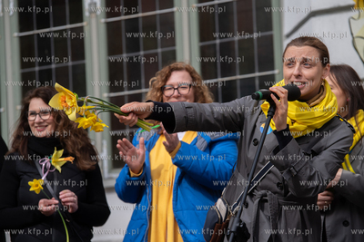 Gdańsk. Parada na finał Pól Nadziei. Nz. Monika...