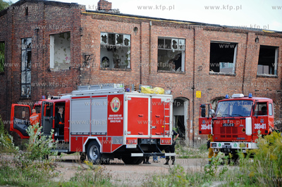 Gdansk. Zawalony strop w pustostanie dawnej Blaszanki...