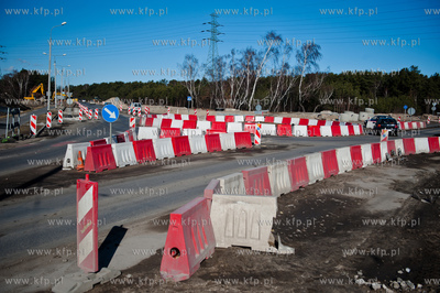 Gdansk. Budowa ulic i torowisk na ul Hallera i Uczniowskiej,...