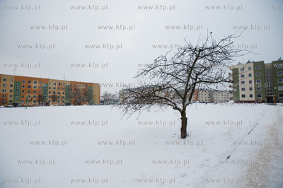 Gdansk. Chelm. Zima obfitujaca w silne opady sniegu...