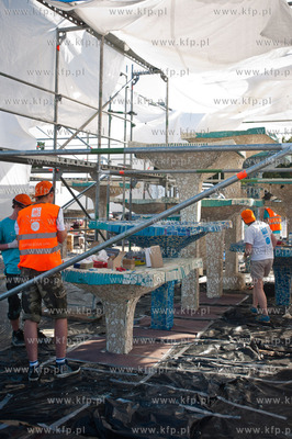 Gdynia. Remont fontanny na Skwerze Kosciuszki.
10.07.2013
fot....