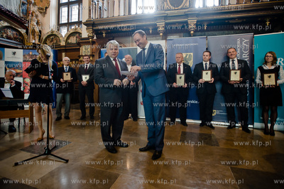 Gdansk. Dwor Artusa. Uroczystosc wreczenia Nagrody...