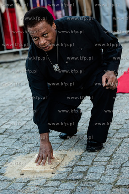 Gdansk. Solidarity of Arts. Uroczystosc odcisniecia...