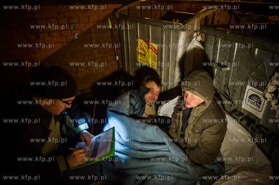 Gdansk. Prowadzone na terenie miasta liczenie osob...