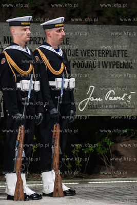 Gdansk. Westerplatte. Obchody 70. rocznicy zakonczenia...