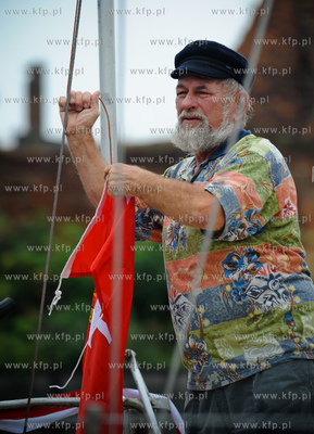 Gdansk. Marina - przystan jachtowa na Motlawie. Przywitanie...