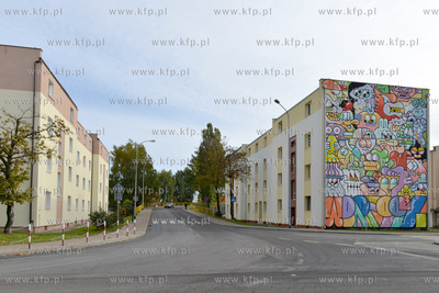 Gdynia. Murale w srodmiesciu miasta m. in. przy ul....