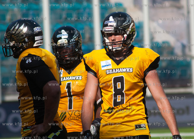 Gdynia. Stadion Miejski. Futbolisci Seahawks znow mistrzami...
