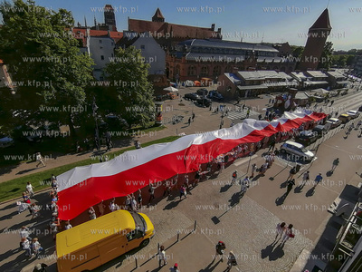 Gdańsk. Święto Wolności i Solidarności. Przemarsz...