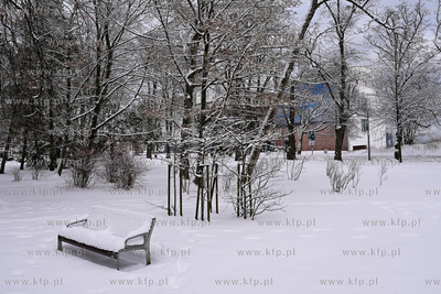 Sopot. Centrum Sopotu i Park Północny po obfitych...