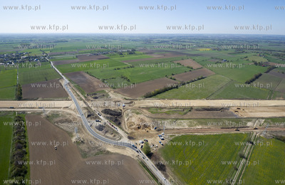 Gdansk. Budowa obwodnicy poludniowej z lotu ptaka....