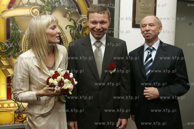 Sopot, Urzad Stanu Cywilnego. Slub tyczkarki Anny Rogowskiej...