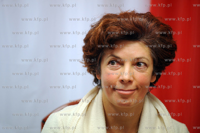 Posel Nelly Rokita w biurze poselskim Zbigniewa Kozaka...